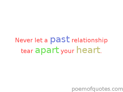 A quote about past relationships.