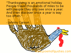 A quote for Thanksgiving on a hand turkey.