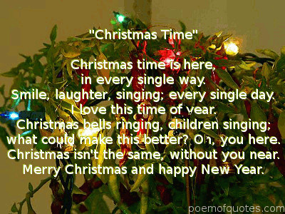 Christmas Time poem